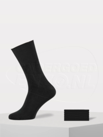 Modal - Unisex Sokken - Anti Press - 6 Paar - Zwart
