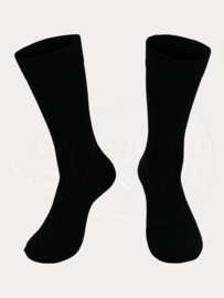 Zwarte Bamboe sokken met badstof zool