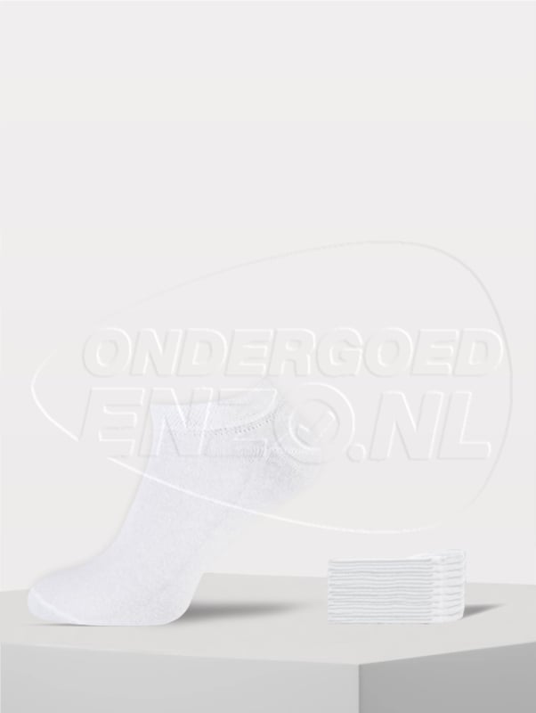 Pierre Cardin Enkelsokken - Sneakersokken - Wit - 9 Paar