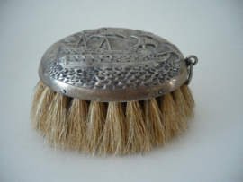 Antiek zilveren Hollandse kleding borstel