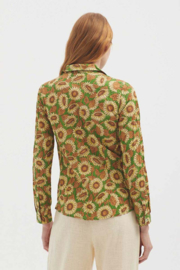 Blouse Sunflowers Print Groen - Nice Things - 44