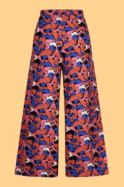 Wide Pants Bouquet Coral - Zilch - S