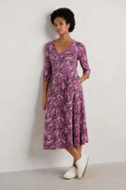 Helena Dress Heather Sketch Buddleia - Seasalt - 38