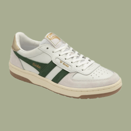 Sneaker Hawk White / Dark Green / Gold - GOLA - 41