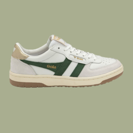 Sneaker Hawk White / Dark Green / Gold - GOLA - 42