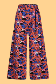 Wide Pants Bouquet Coral - Zilch - S