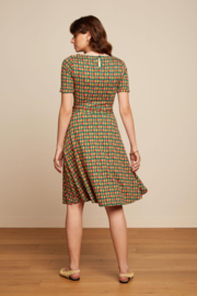 Betty Dress Rondine Ponderosa Green - King Louie - M