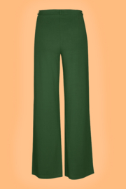 Sue Trousers Plain Green - LaLamour - XXL