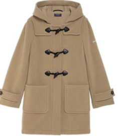 Saint James Duffle F wollen winterjas - Beige Fonce