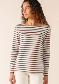 Saint James MINQUIDAME Shirt - Neige/Expresso