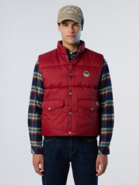 North Sails Shot Reversible Vest Bodywarmer - Red Dahlia
