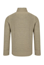 A Weird Fish Cruiser 1/4 Zip Eco Macaroni Sweatshirt - Bracken