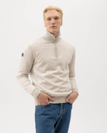 Holebrook Jesper T-neck Sweater WP - Sand Melange