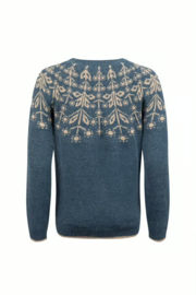 Weird Fish Miska Fair Isle Jumper - Navy