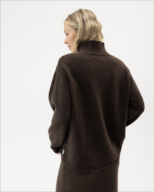 Holebrook Veronika Turtle Trui - Brown Melange