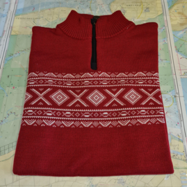 Arctic Circle Nanna Noorse Sweater Women - 100% merino wol -  deep red