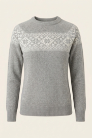 WVH Emerald HARSO Trui met Noors motief - Light Grey
