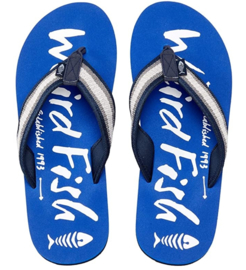 Weird Fish - Printed Flip Flops - Slippers - Waterford - True Blue 