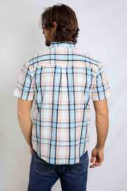 Weird Fish Judd Short Sleeve Check Shirt - Ecru