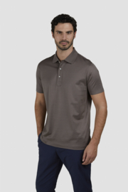 Paul & Shark Embroidered fin Silver Collection Polo - Dark Gull Grey