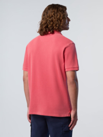 North Sails Polo shirt with pigment-dyed finish - Red