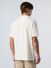 North Sails Polo shirt with pigment-dyed finish - Marshmallow