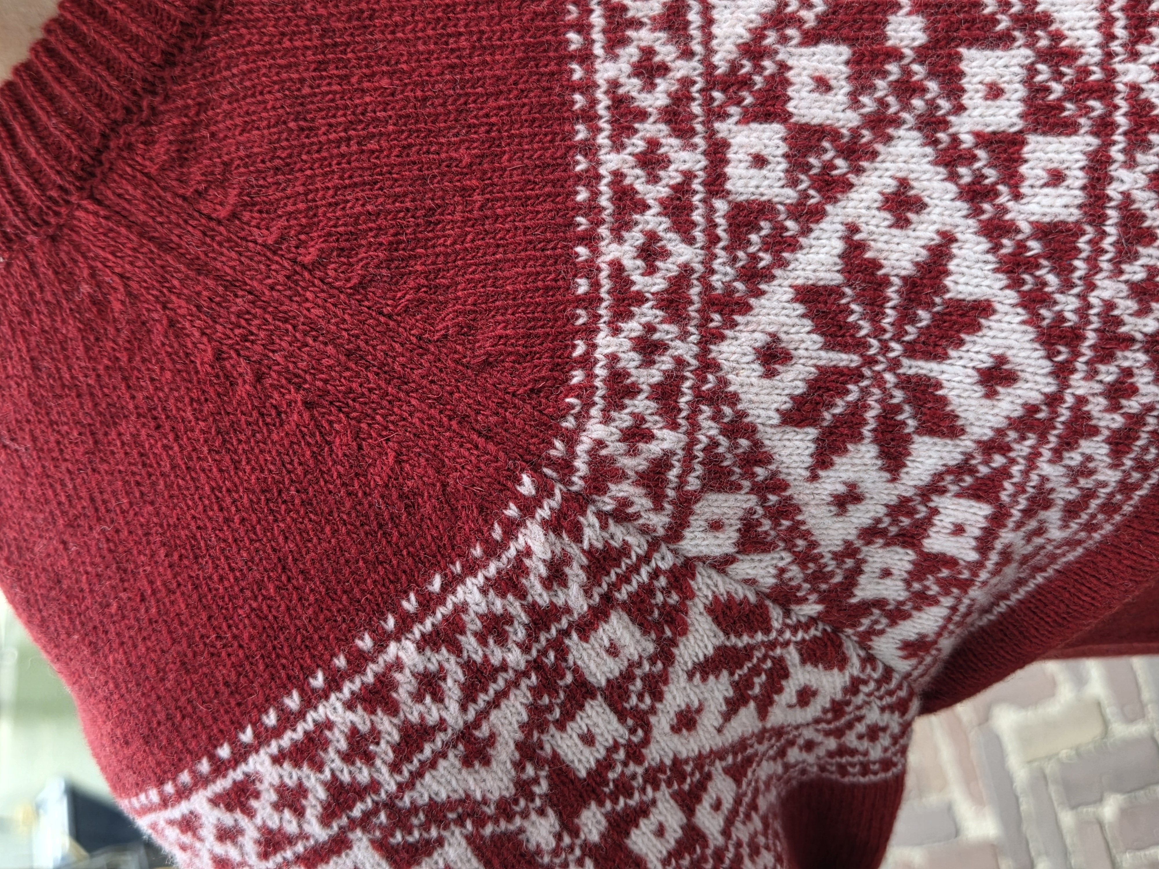 Emerald HARSO Trui met Noors motief - Red