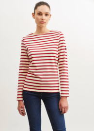 Saint James Meridame II Breton Striped shirt - Ecru/Persan