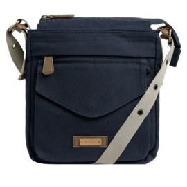 Weird Fish Norton Washed Canvas Cross Body Bag -  Navy