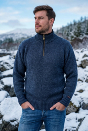 Norwool Noorse Trui  - 100% pure nieuwe scheerwol - dove blue (uniseks)