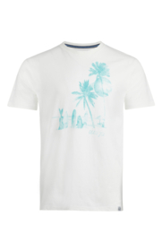 Shoreline Linen Blend Graphic T-Shirt - Marshmallow