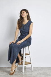 Weird Fish Galia Maxi Dress - Navy