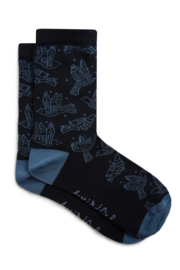 Weird Fish Parade Eco Patterned Socks  3 pack - Pearl Grey
