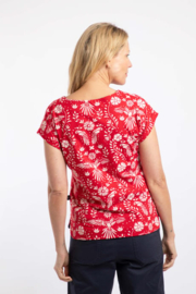 Weird Fish Paw Paw Printed Jersey T-Shirt - Rich Red