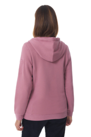 Mousqueton Traou Hoody Sweater met rits - Orchid