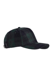Weird Fish Falkirk Flannel Check Cap - Cedar Green