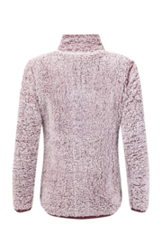 Weird Fish Madi Cosy 1/4 Zip Fleece - Aubergine