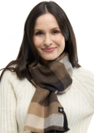 Apu Kuntur Amigo Karo Royal Alpaca Sjaal - mokka/beige