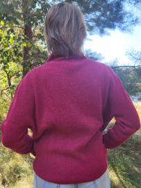 Emerald DEGERÖ Roll Neck Wool Sweater - Wino
