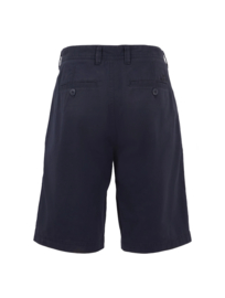 Weird Fish - Organic Flat Front Shorts - Rayburn - Navy Blue -SS21