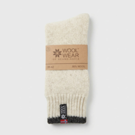 Noorse Wollen Sokken Eskimo (80% virgin superior wool) - Ecru