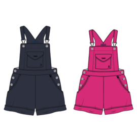 Mousqueton - FLAVEN - Dungaree Tuinbroekje short -  Marine