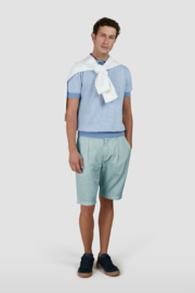 x Paul & Shark Linen/Cotton 1 pince Bermuda Short - Ether