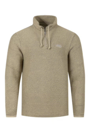 A Weird Fish Cruiser 1/4 Zip Eco Macaroni Sweatshirt - Bracken