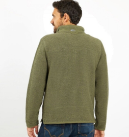 Weird Fish - Stern 1/4 zip Eco Macaroni - Dark Olive