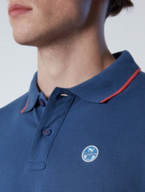 North Sails SS Polo with Graphic - Dark Denim