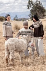 Apu Kuntur Solana Alpaca Sweater - Mandel