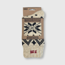 Woolwear wollen sokken 80% - Ecru