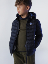 North Sails Skye Hooded Pufferjas - Navy Blue AW22