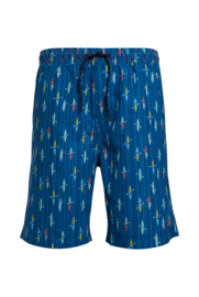 Weird Fish Marina Eco Printed Board Shorts - Dark Blue